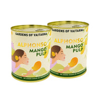Alphonso Mango Pulp Twin Pack — Gardens of Vaitarna, 2 x 850g tins