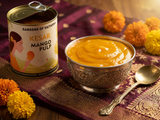 Kesar Mango Pulp — close-up of golden aamras texture